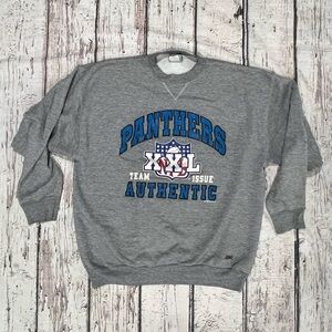 Vintage 1990s Carolina Panthers NFL Football Sports Crewneck Jumper Sweatshirt